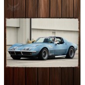 Металлическая табличка Corvette Sting Ray L88 Race Car 